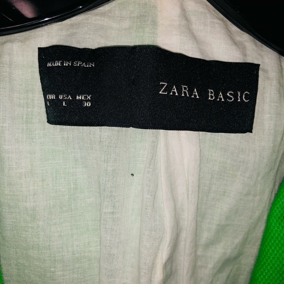 COPY - Zara Basic Green Blazer L - Picture 2 of 4